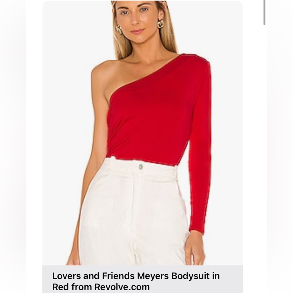 Lovers + Friends Aysemetrical Bodysuit